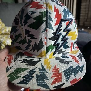 Lightning Bolt Patterned Cap